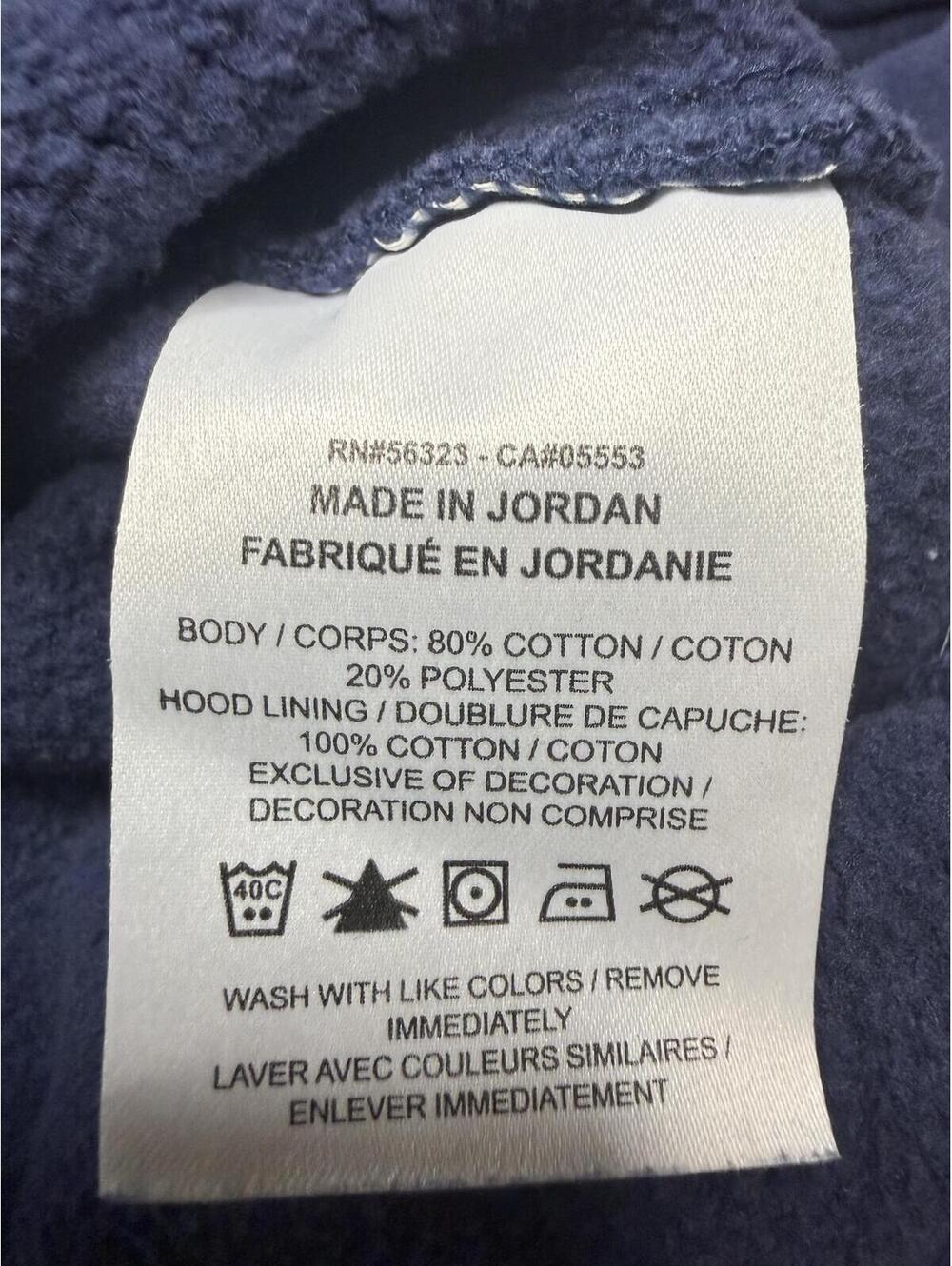 Nike Navy Blue Pullover Hoodie with Logo - Picture 9 of 10